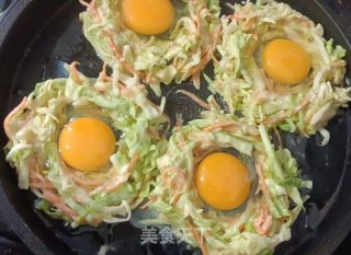 蔬菜鸡蛋饼的做法步调：5