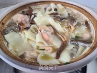 鹿茸菇鸡肉烩里的做法步调：8