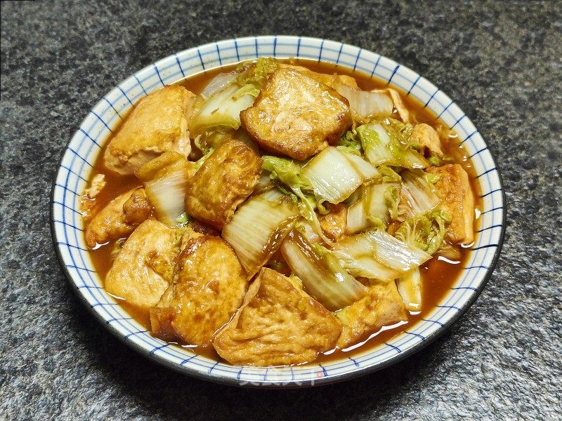 利剑菜烧豆腐的做法