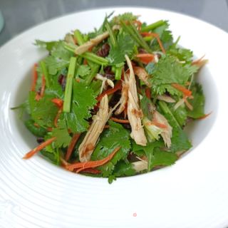 鸡胸肉拌喷鼻菜的做法步调：12
