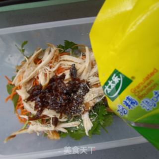 鸡胸肉拌喷鼻菜的做法步调：9