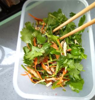 鸡胸肉拌喷鼻菜的做法步调：10