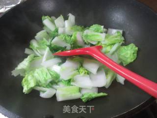 茶树菇炒五号菜的做法步调：6