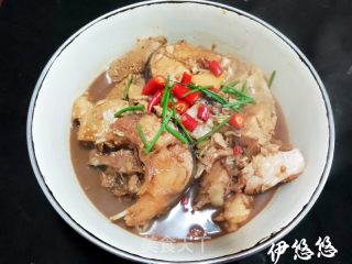 白烧年夜鱼块的做法步调：8