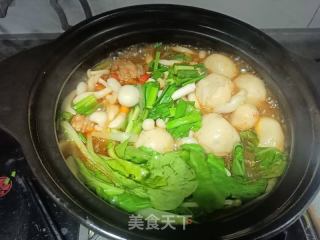 粉条肉丸煲的做法步调：11