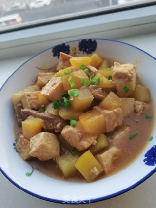 土豆烧豆腐的做法步调：18