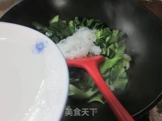 魔芋结炒青菜的做法步调：5