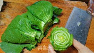 玫瑰小青菜的做法步调：3
