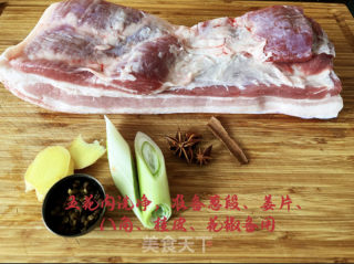 醋烹肉的做法步调：1