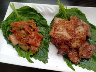 苏子叶包煎肉的做法步伐
：13