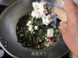 雪菜豆腐的做法步调：6