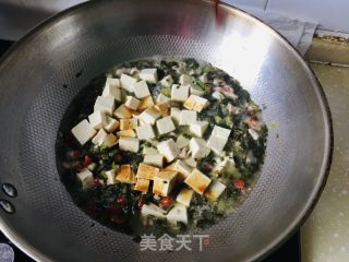 雪菜豆腐的做法步调：8