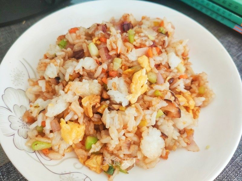 五彩炒饭的做法