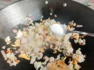 五彩炒饭的做法步调：9