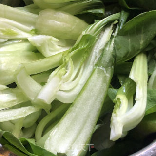 小油菜土豆焖五花肉的做法步调：8