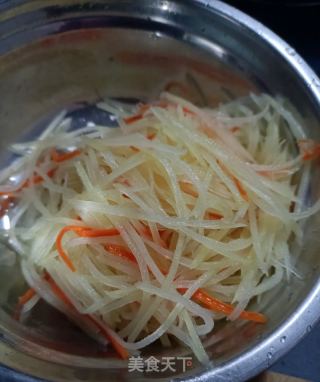 海米呛拌土豆丝的做法步调：7