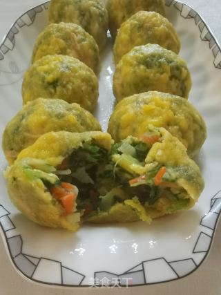 玉米里菜团子的做法步调：18