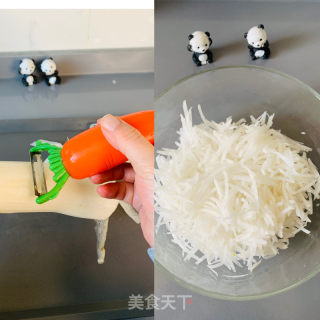 萝卜素丸子汤的做法步调：2