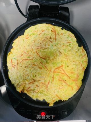 西葫芦鸡蛋早饭饼的做法步调：7