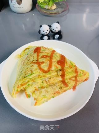 西葫芦鸡蛋早饭饼的做法步调：8