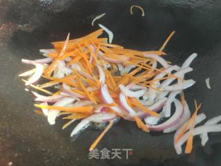 鸡蛋炒饼丝的做法步调：6