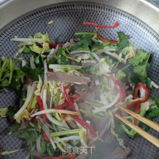 利剑菜芯炒鹿心的做法步调：12