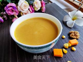 核桃北瓜玉米汁的做法步调：3