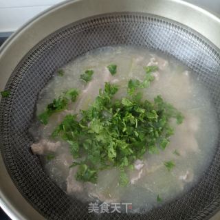 冬瓜肉片汤的做法步调：15