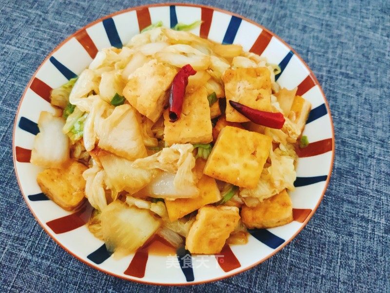 利剑菜烧豆腐的做法