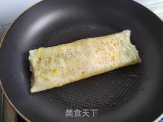 鸡蛋蔬菜卷饼的做法步调：9