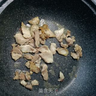 肉片仄菇炒油菜的做法步调：9