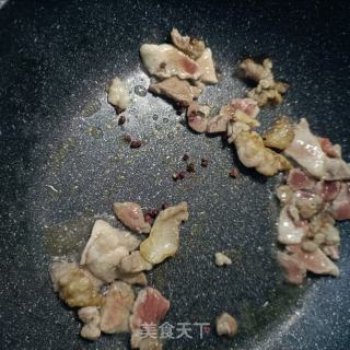 肉片仄菇炒油菜的做法步调：8