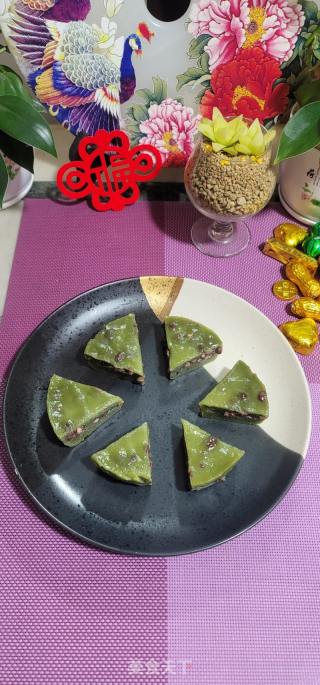 艾草白豆糕的做法步调：11