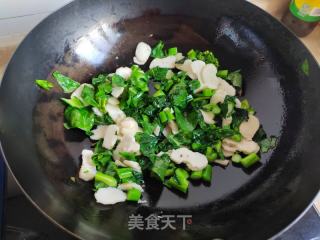菜心炒荸荠的做法步调：6