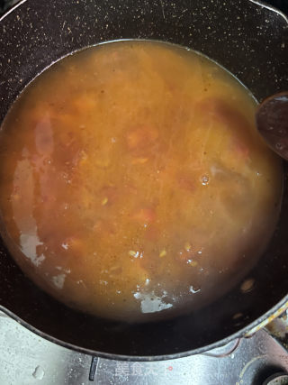 番茄豆腐鱼片汤的做法步调：7