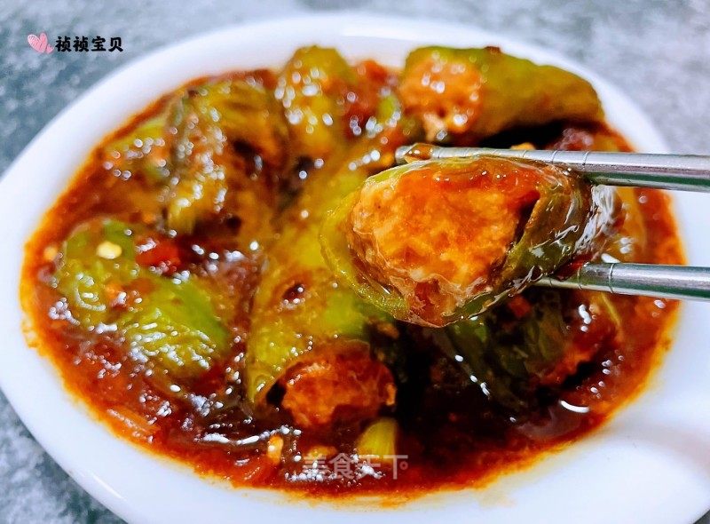尖椒酿肉的做法