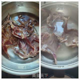 蒜苗爆炒腊鹌鹑的做法步调：1