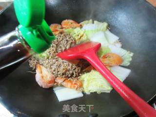 虾干明白菜荞麦里的做法步调：5