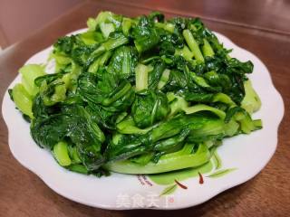 素炒青菜的做法步调：3