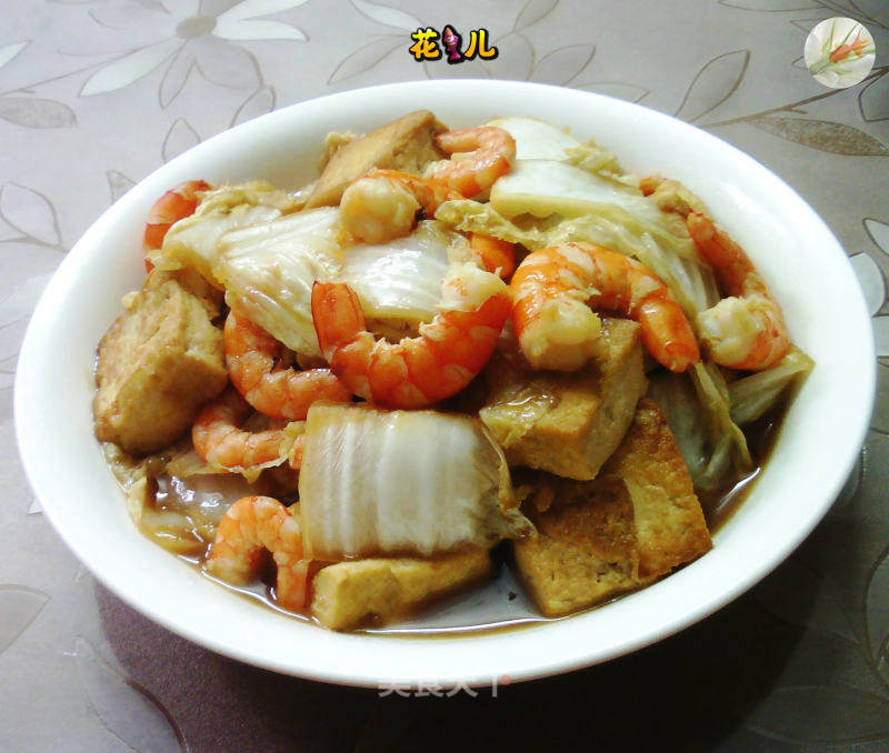 明白菜虾仁烧豆腐的做法