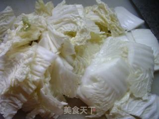 明白菜虾仁烧豆腐的做法步调：3