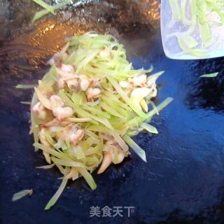蛤蜊肉炒莴笋的做法步调：8
