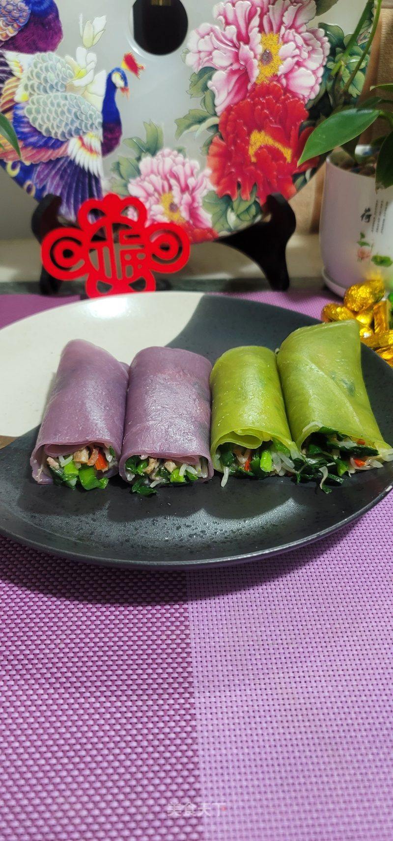 韭菜绿芽菜卷饼的做法