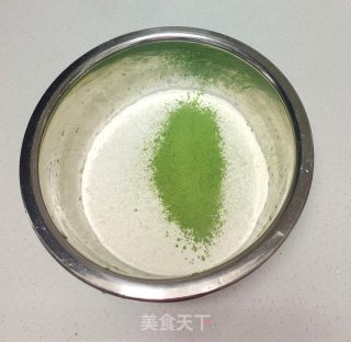 绿茶粉烙饼的做法步调：1