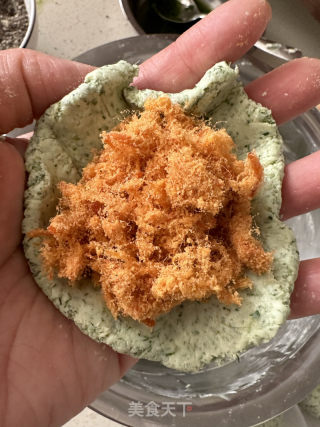 可盐可苦的艾草青团的做法步调：6
