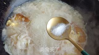 煎蛋萝卜丝汤的做法步调：12