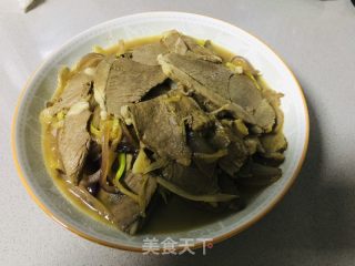 葱扒羊肉的做法步调：6