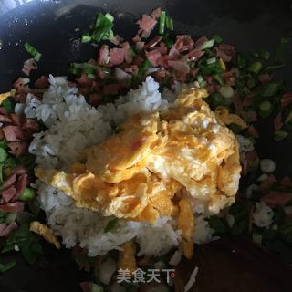 中婆菜炒饭的做法步调：6