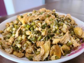 绿芽菜炒鸡蛋的做法步调：5