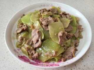 莴笋炒牛肉片的做法步调：6